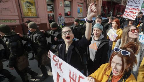 Задержаны три участника стычки в ходе марша женщин в центре Киева