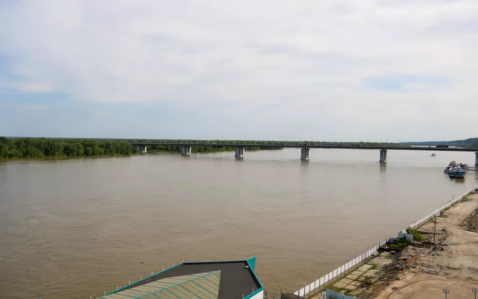 Как выглядит Обь во время паводка в Барнауле. Фото