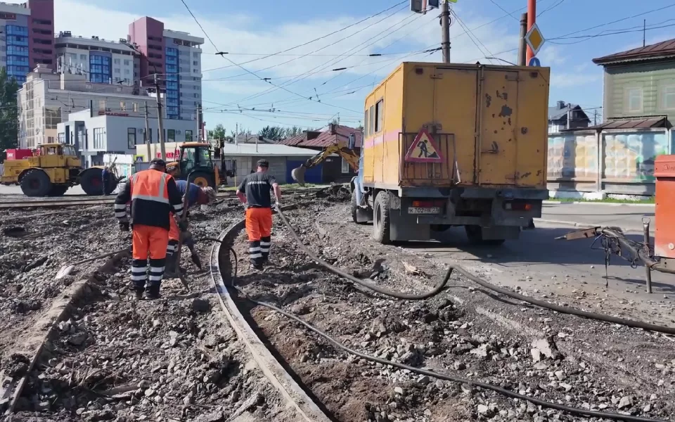 В Барнауле мониторят дорожную ситуацию в связи с ремонтом трамвайного полотна