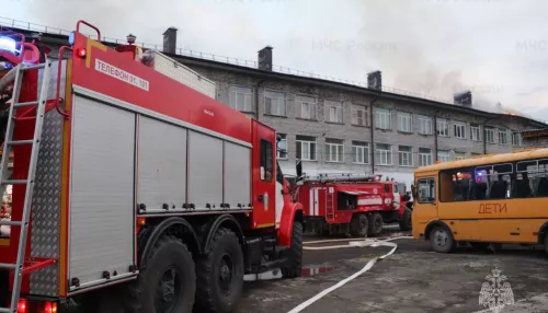 В МЧС рассказали подробности крупного пожара в гимназии Горно-Алтайска