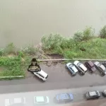Берег барнаульского Ковша обвалился после сильных дождей