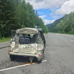 В Республике Алтай пассажирка легковушки пострадала от столкновения с грузовиком
