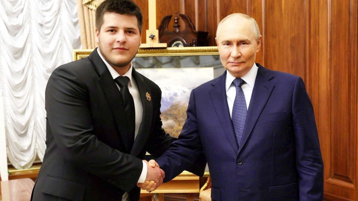 Адам Кадыров и Владимир Путин 