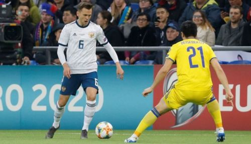 Россия разгромила Казахстан в отборочном матче на Евро-2020