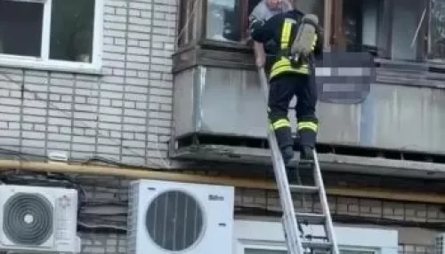 В Барнауле пожарные вынесли из горящей квартиры через балкон 90-летнюю бабушку