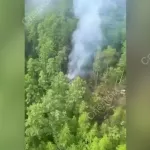Появилось видео с места крушения пассажирского Ан-24 в Амурской области