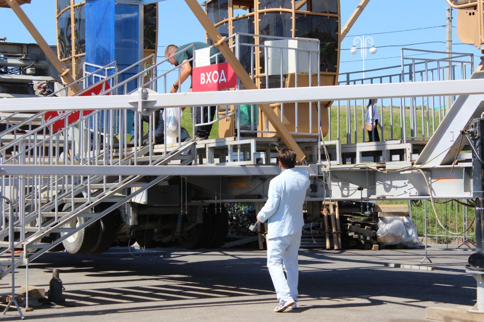 Запуск колеса обозрения в Барнауле. 25 июля 2025 года