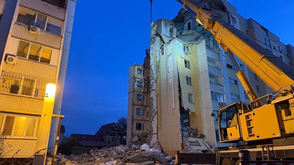 Последствия взрыва в Саратове