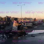 Четыре человека погибли в огненном ДТП с грузовиком на трассе