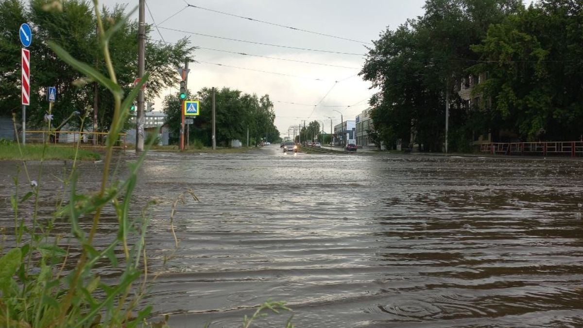 Дождь в Барнауле