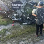 Фура на полной скорости снесла легковушку в Камне-на-Оби, есть погибшие. Жуткое видео