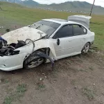 22-летний житель Республики Алтай слетел с дороги на Subaru и попал в больницу