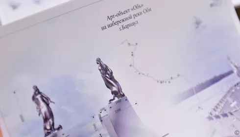 Финальные штрихи: в Барнауле готовятся к установке скульптуры девушки-Оби