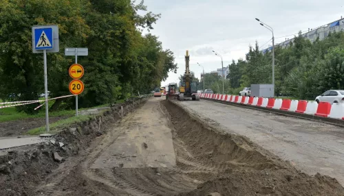 Ремонт кипит: как выглядит перекресток Попова — Павловский тракт в Барнауле. Фото
