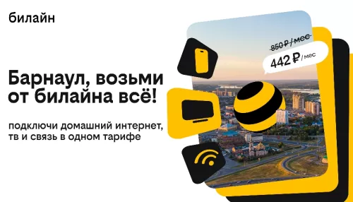 Билайн запустил домашний интернет и ТВ в Барнауле