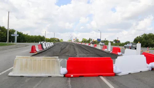 Блоки на голой дороге: как ремонтируют павловский мост на въезде в Барнаул