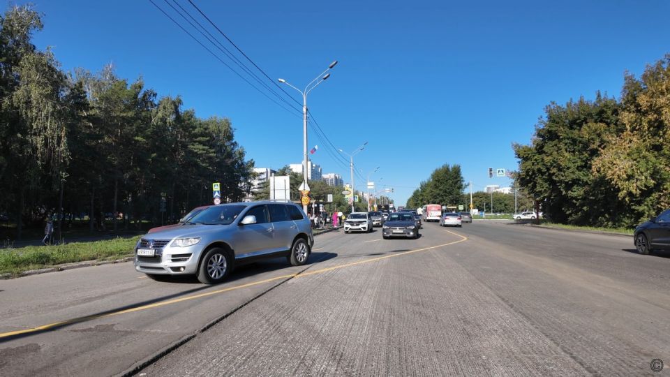 Ремонт дороги на Павловском тракте на пересечении с улицей Попова