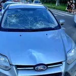 В Бийске иномарка сбила двух подростков на зебре