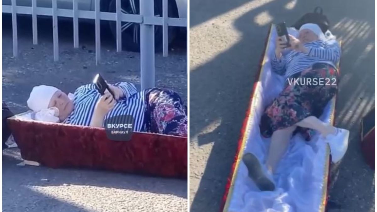 Странный перформанс в Славгороде