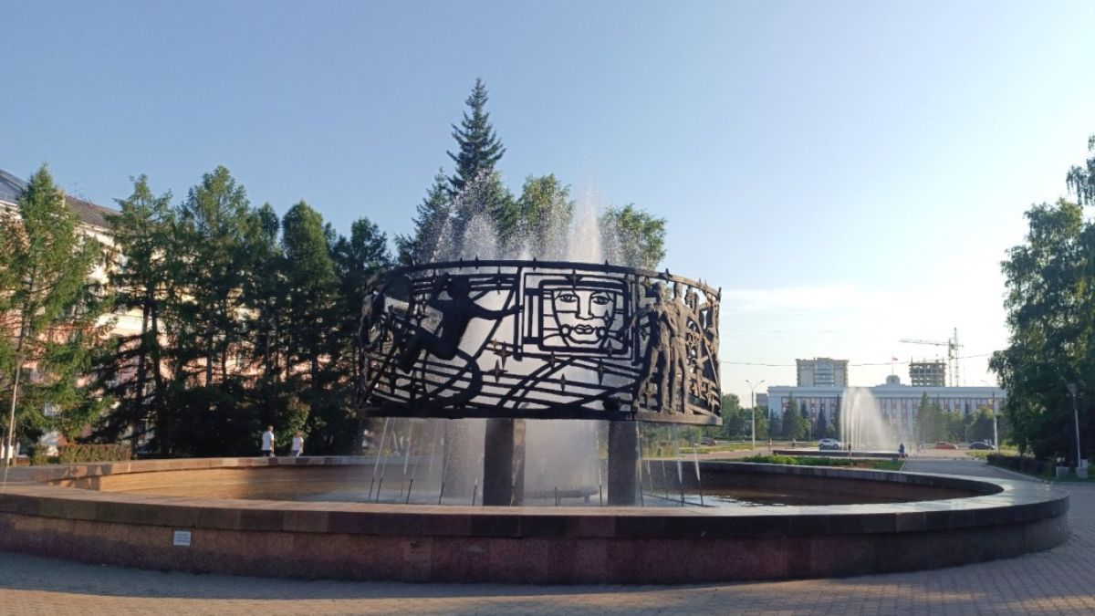 Фонтан в Барнауле