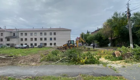 На месте аварийного дома в Барнауле появится новый сквер