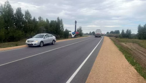 Отремонтирован участок алтайской дороги, ведущей к Яровому и Новосибирской области