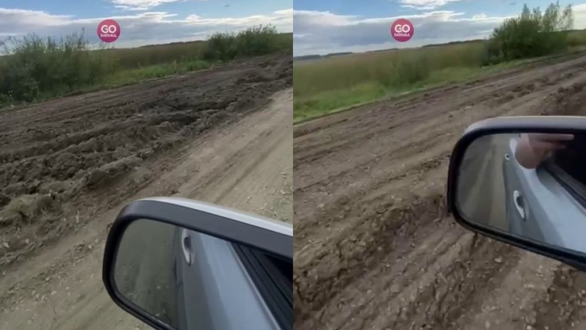 Дорога из поселка Ясная Поляна Хабарского района