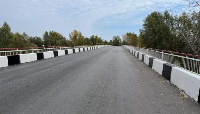 В барнаульском микрорайоне Затон отремонтировали мост через протоку Бобровскую