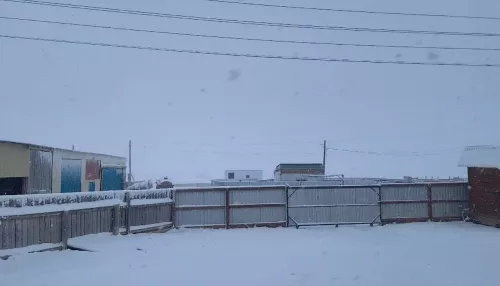 Зима в сентябре: село в Горном Алтае засыпало снегом
