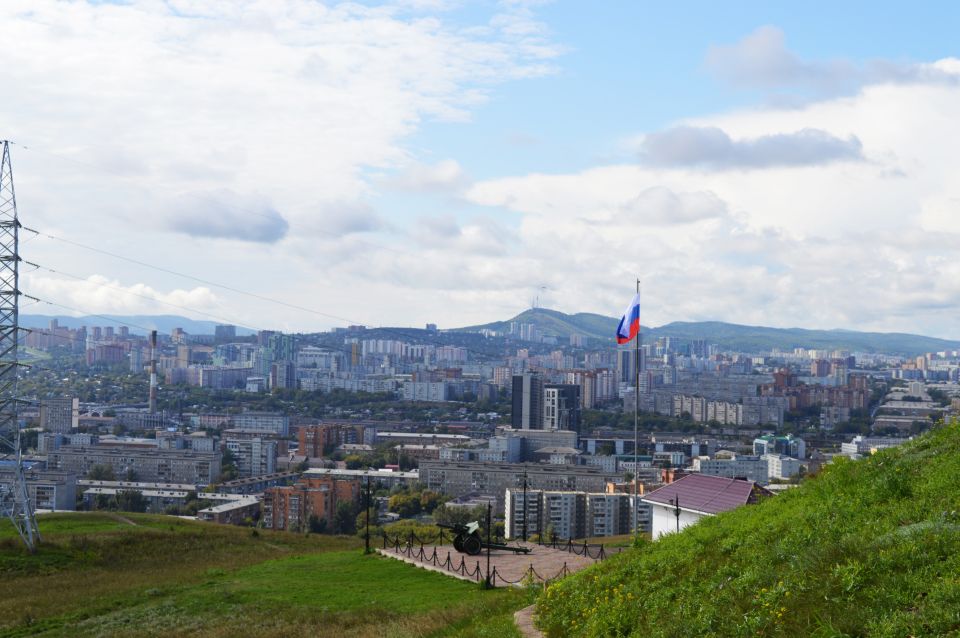 Вид на Красноярск с Караульной горы