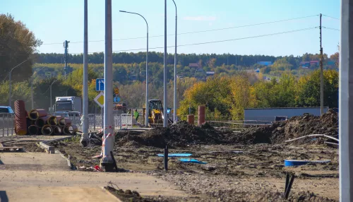 Изменилась схема движения на месте строительства развязки в Барнауле