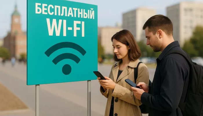 Новые люди открыли для барнаульцев первую точку бесплатной раздачи Wi-Fi