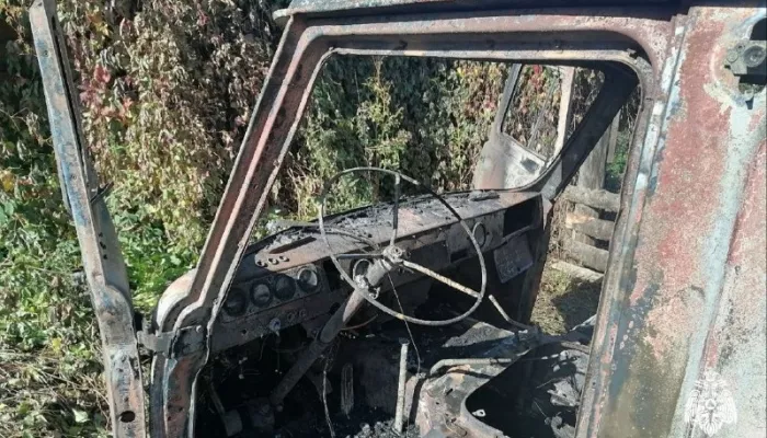 В Горно-Алтайске дети сожгли автомобиль из-за игр с зажигалкой