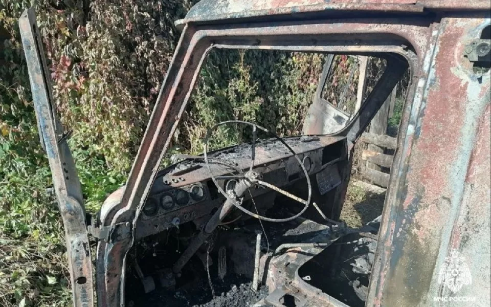 В Горно-Алтайске дети сожгли автомобиль из-за игр с зажигалкой