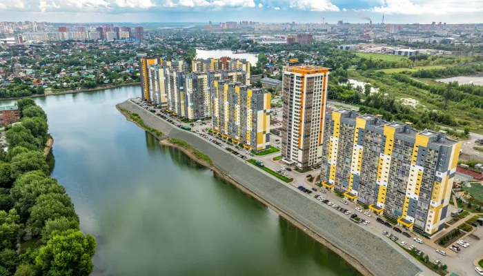 Переехать в Новосибирск – легко! Семейный квартал у реки Аквамарин