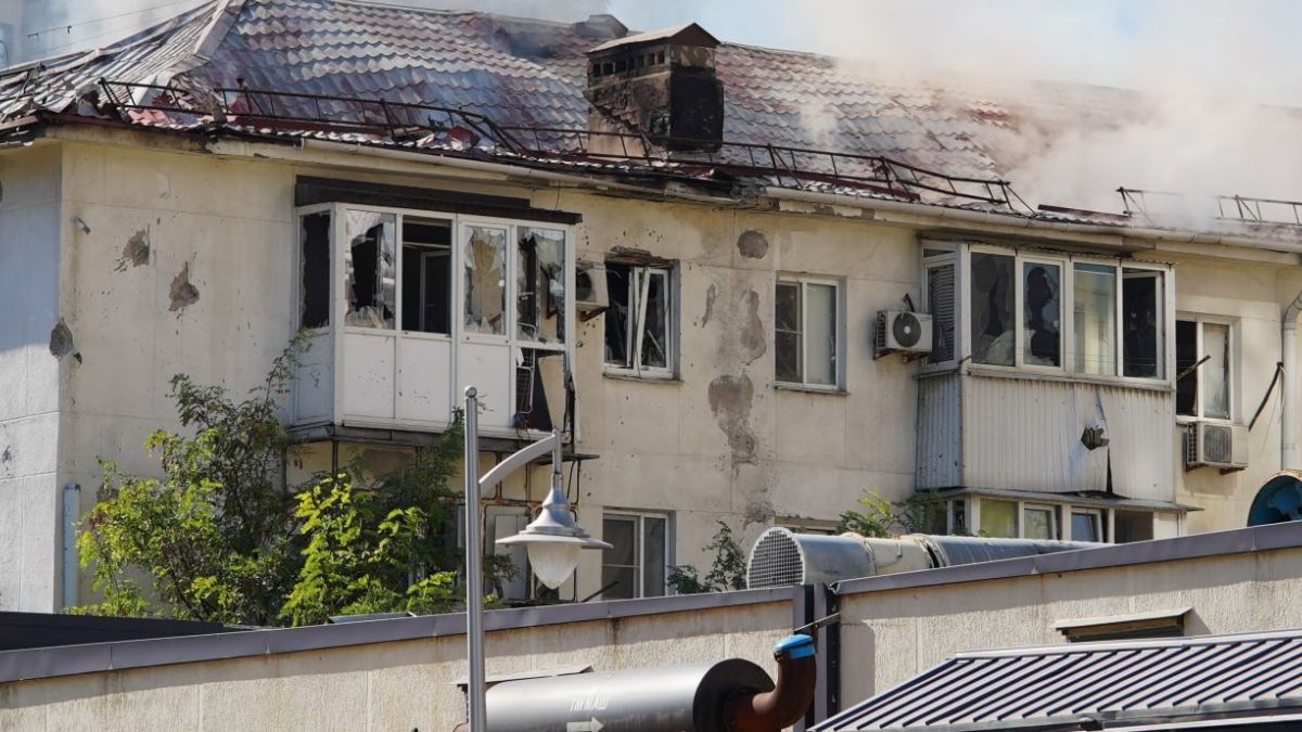 Последствия атаки беспилотников в Новороссийске