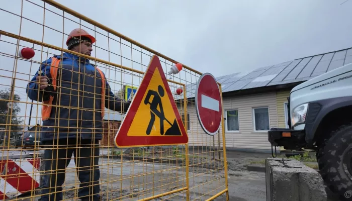 В Барнауле продлили перекрытие улицы Мамонтова из-за строительства газопровода
