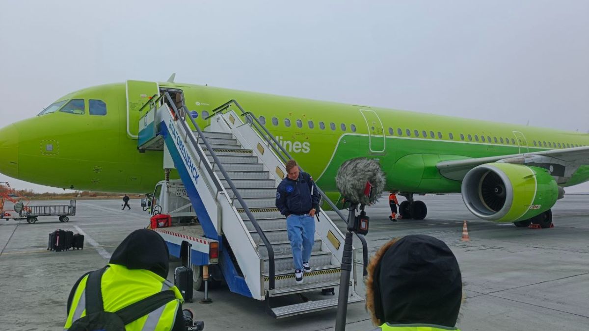 Женя Трофимов прилетел в Благовещенск