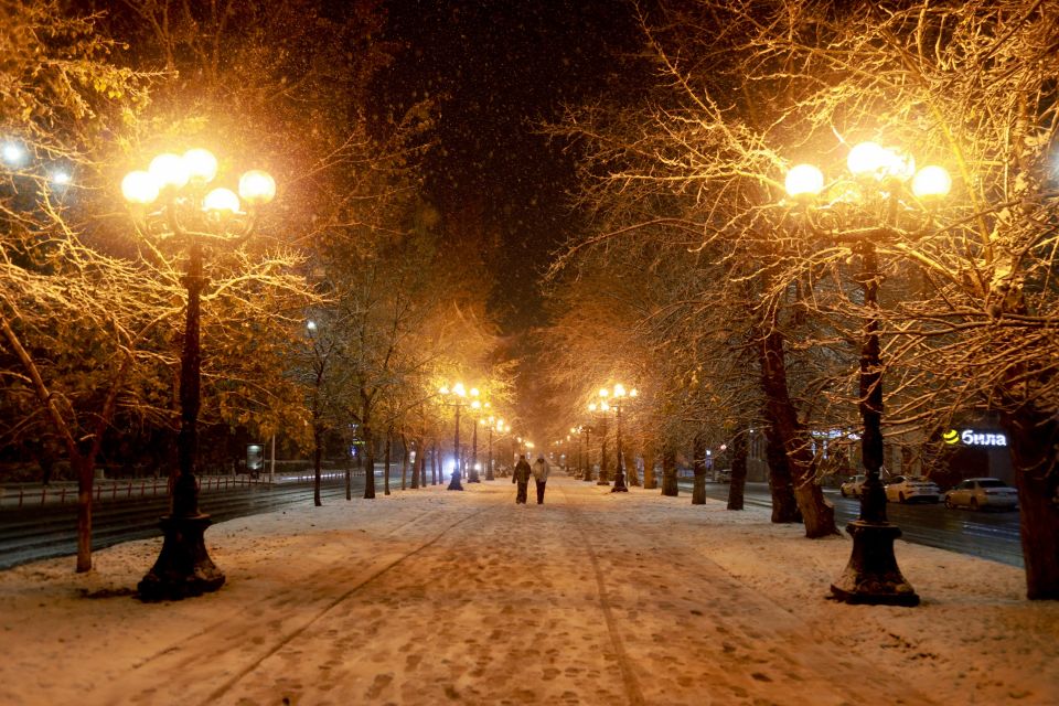 Снег в Барнауле. Погода.