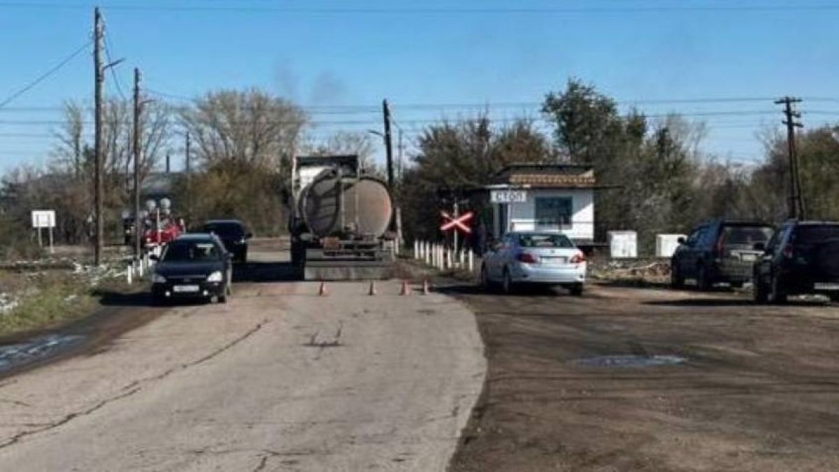 ДТП на переезде в Горняке