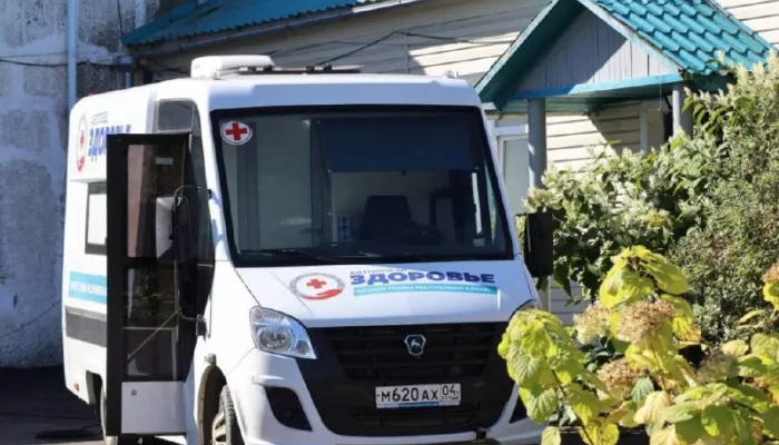 Автопоезд Здоровье работает в Онгудайском районе Республики Алтай