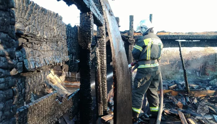 В Егорьевском районе ночной пожар произошел у семьи с восемью детьми