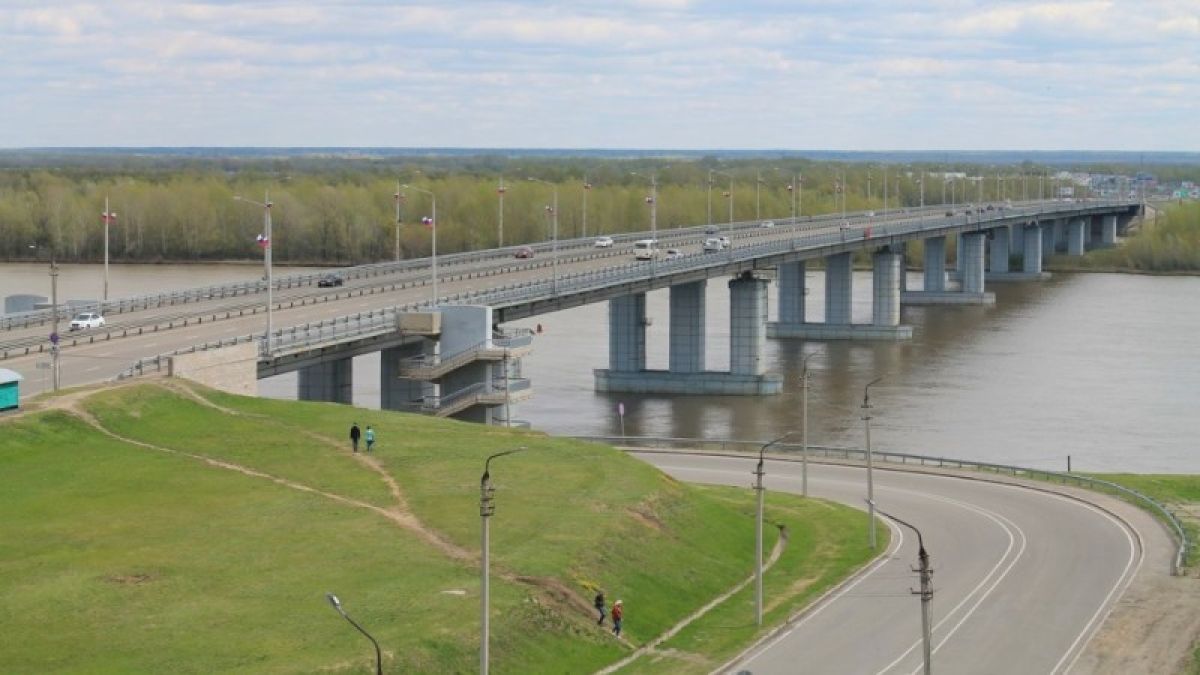 Новый мост через Обь в Барнауле