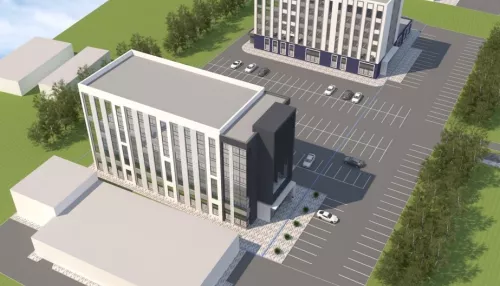 На окраине Барнаула реконструируют офисный комплекс и достроят еще одно здание