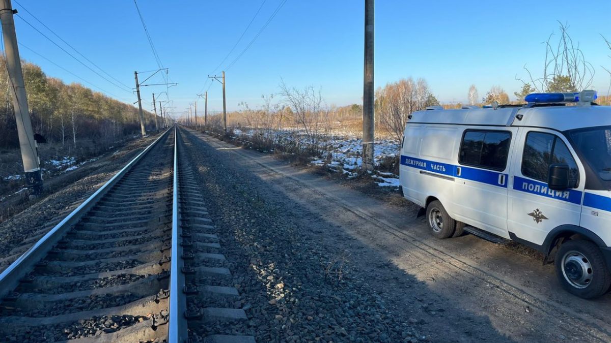 Место травмирования мужчины поездом