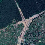 Кроха-терминал, развязка и не только: как выглядят большие стройки Барнаула из космоса