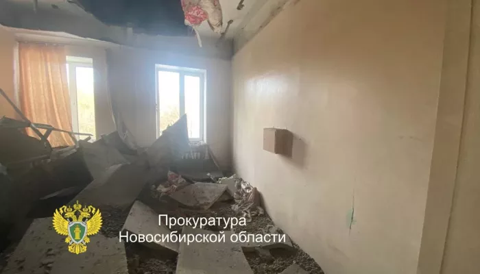 В Новосибирске 46 детей эвакуировали из-за обрушения потолка