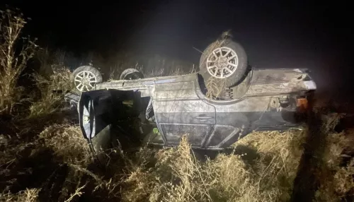 Под Новосибирском водитель пятнашки улетел в кювет и погиб