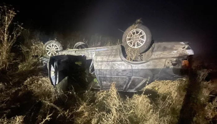Под Новосибирском водитель пятнашки улетел в кювет и погиб Под Новосибирском водитель пятнашки улетел в кювет и погиб