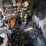 Пожар произошел в строящейся школе на улице Попова в Барнауле